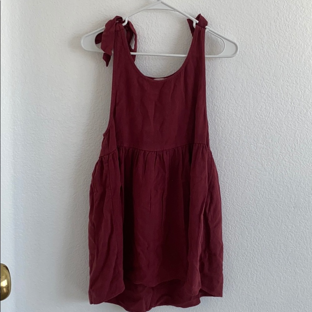 Lottie Moss maroon dress